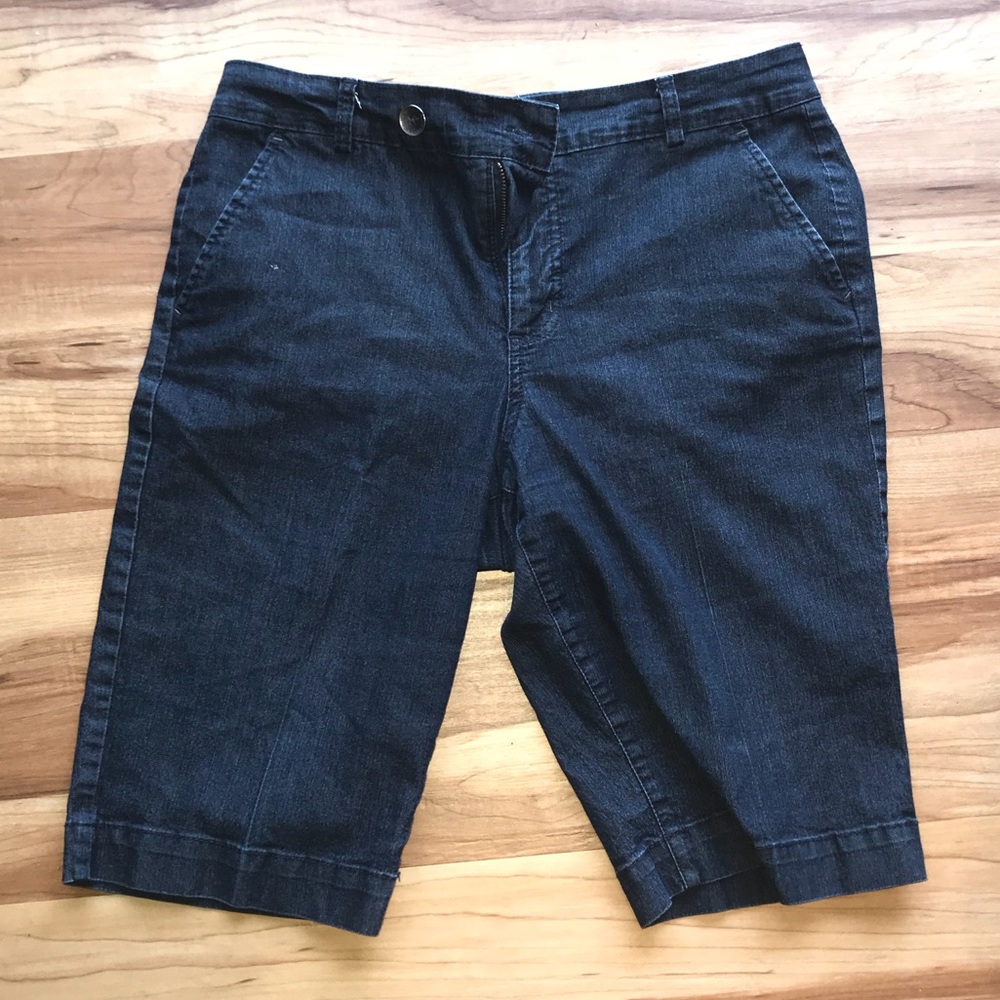 Bandolino Blue Petite Jean Shorts